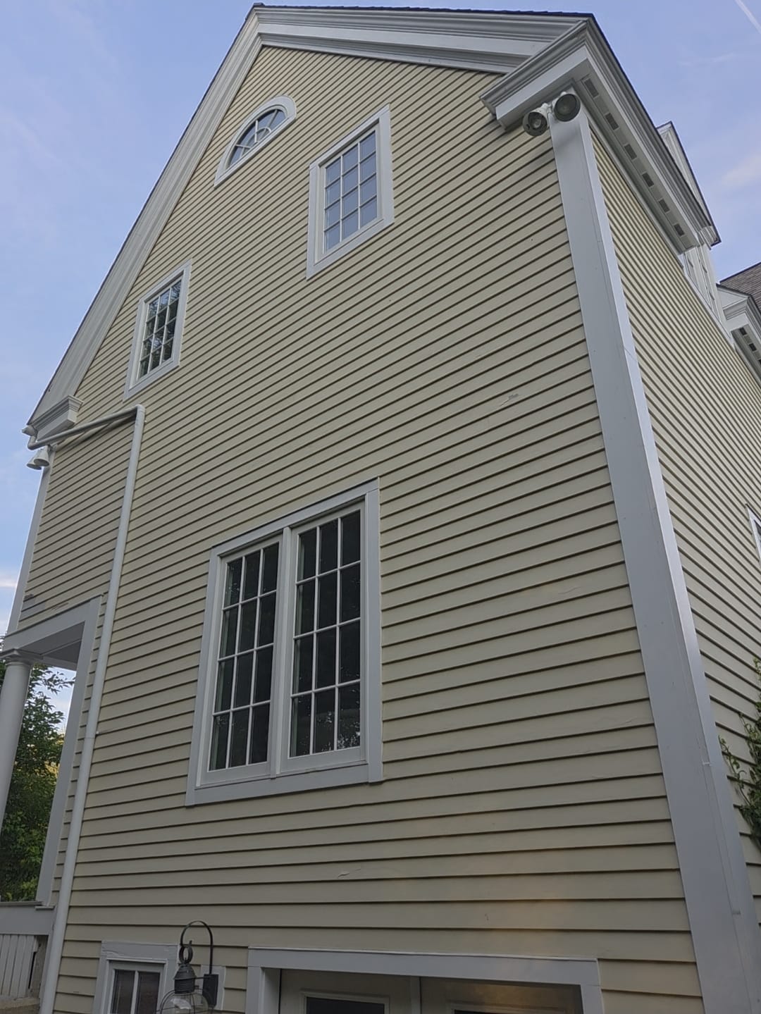 Charcoal grey suburban home exterior